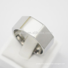 Cool Fashion Polygon Stainless Steel Nut Finger Ring For Men